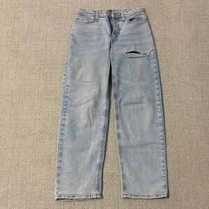 Classic Blue Distressed Women's Jeans